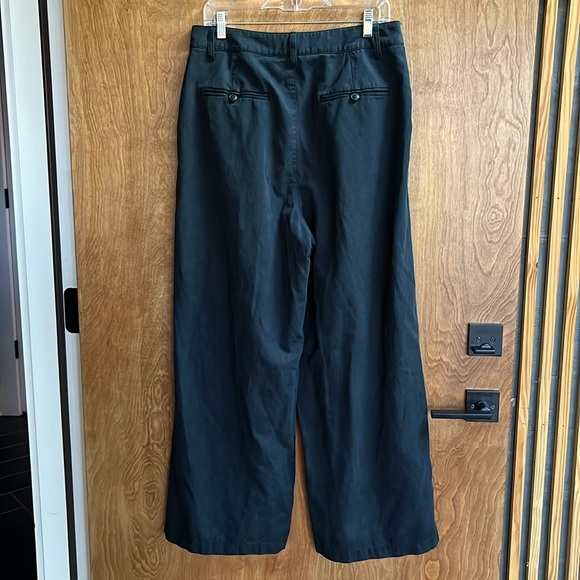 Madewell The Harlow Wide-Leg Black Pant Size 10 - Picture 4 of 4